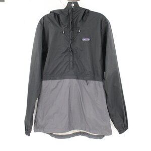 Patagonia pullover Men Large Torrentshell h2no Hooded Waterproof half zip anorak